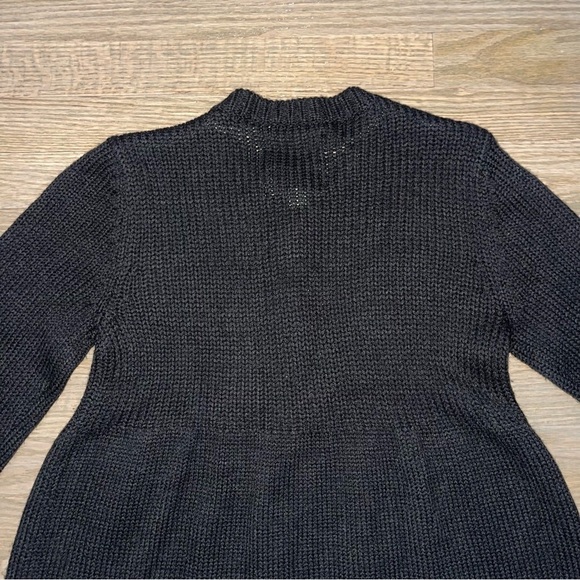 Energie Women's Black Knit Button Down Flare Cardigan Size L - Picture 5 of 8